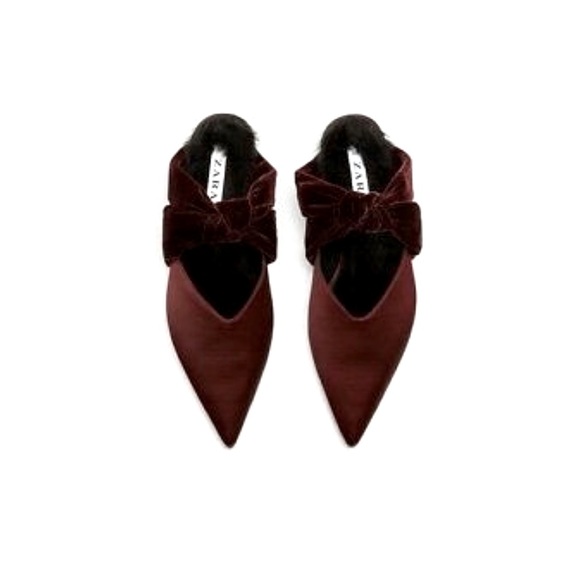 Zara satin and velvet mules - Picture 1 of 5
